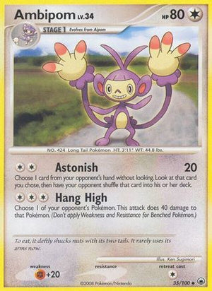 Ambipom 35/100 - Majestic Dawn Reverse Holofoil - Poke-Collect