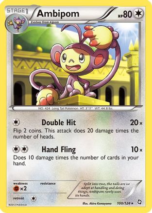Ambipom 100/124 - Dragons Exalted Reverse Holofoil - Poke-Collect