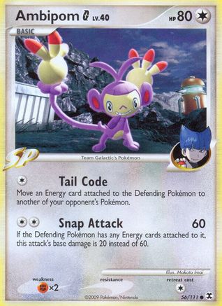 Ambipom G 56/111 - Rising Rivals Reverse Holofoil - Poke-Collect