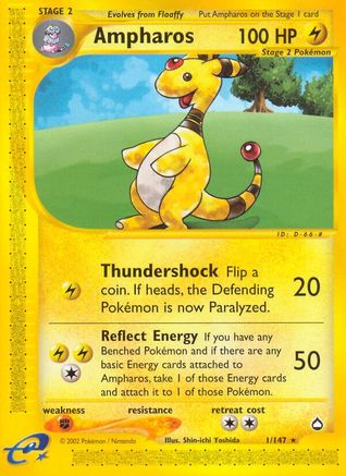 Ampharos 1/147 - Aquapolis - Poke-Collect