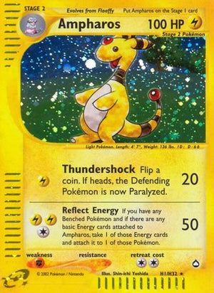 Ampharos H1/147 - Aquapolis Holofoil