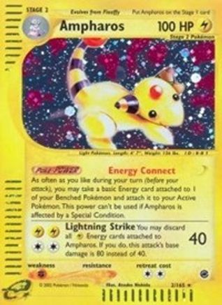 Ampharos (2) 2/165 - Expedition Holofoil - Poke-Collect