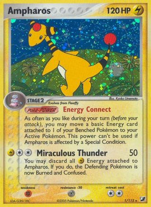 Ampharos 1/115 - Unseen Forces Holofoil - Poke-Collect