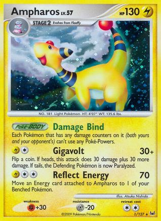 Ampharos 1/127 - Platinum Reverse Holofoil - Poke-Collect
