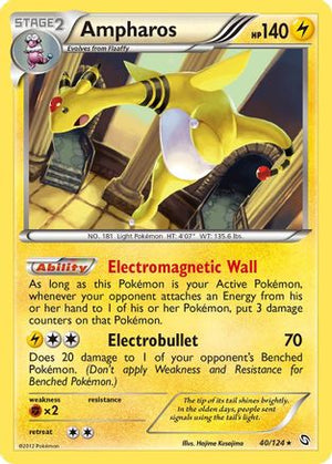 Ampharos 40/124 - Dragons Exalted Holofoil - Poke-Collect