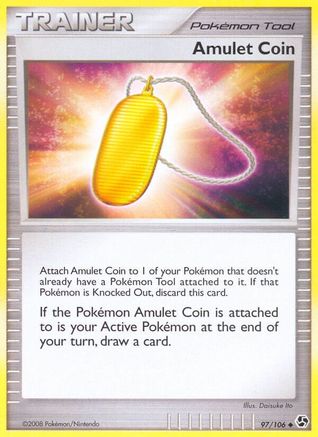 Amulet Coin 97/106 - Great Encounters Reverse Holofoil - Poke-Collect