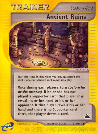 Ancient Ruins 119/144 - Skyridge Reverse Holofoil - Poke-Collect