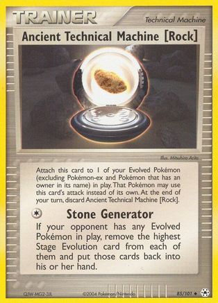 Ancient Technical Machine [Rock] 85/101 - Hidden Legends - Poke-Collect