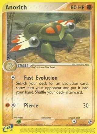 Anorith - 27/100 27/100 - Sandstorm Reverse Holofoil - Poke-Collect