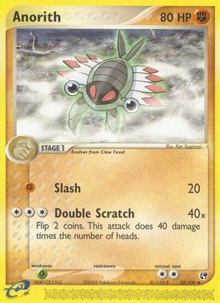 Anorith 28/100 - Sandstorm Reverse Holofoil - Poke-Collect