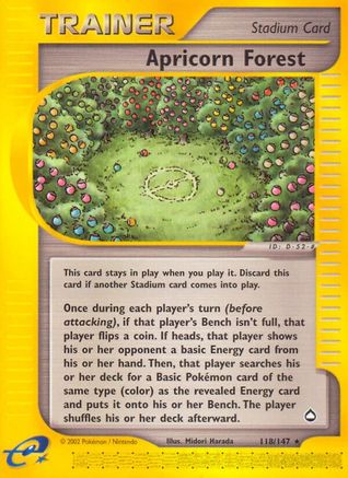 Apricorn Forest 118/147 - Aquapolis Reverse Holofoil - Poke-Collect
