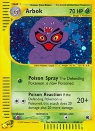 Arbok 3/165 - Expedition Base Set Reverse Holofoil - Poke-Collect