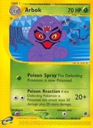 Arbok 35/165 - Expedition Base Set Reverse Holofoil - Poke-Collect