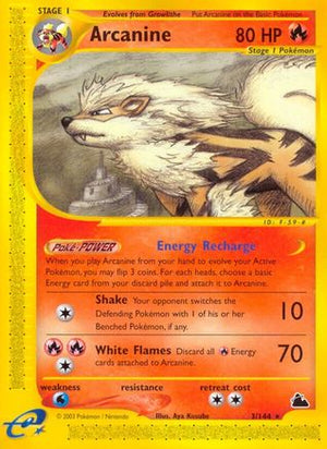 Arcanine 3/144 - Skyridge Reverse Holofoil - Poke-Collect