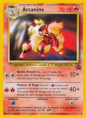 Arcanine 6/53 - WoTC Promo
