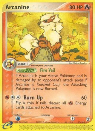 Arcanine 15/100 - Sandstorm Reverse Holofoil - Poke-Collect