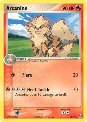 Arcanine 18/112 - FireRed & LeafGreen Reverse Holofoil - Poke-Collect