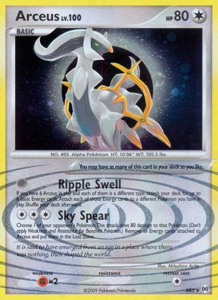 Arceus AR5/99 - Arceus Holofoil - Poke-Collect