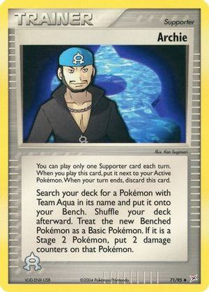 Archie 71/95 - Team Magma vs Team Aqua Reverse Holofoil - Poke-Collect