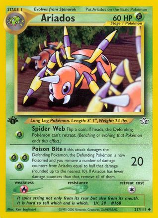 Ariados 27/111 - Neo Genesis 1st Edition - Poke-Collect