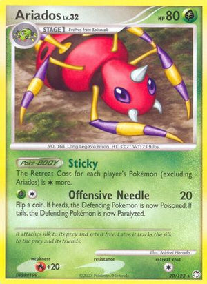 Ariados 20/123 - Mysterious Treasures Reverse Holofoil - Poke-Collect