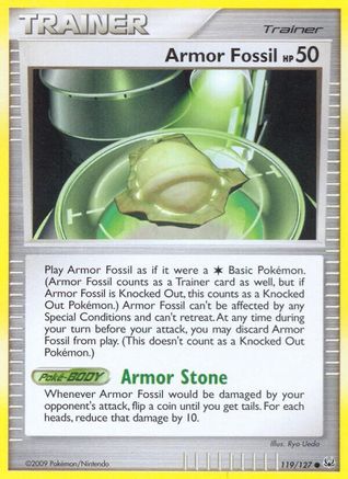 Armor Fossil 119/127 - Platinum Reverse Holofoil - Poke-Collect