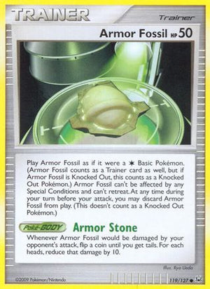 Armor Fossil 119/127 - Platinum Reverse Holofoil