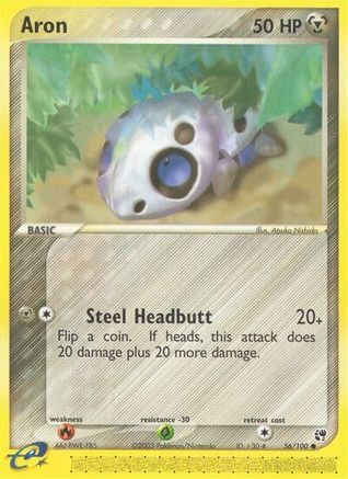 Aron 56/100 - Sandstorm Reverse Holofoil - Poke-Collect