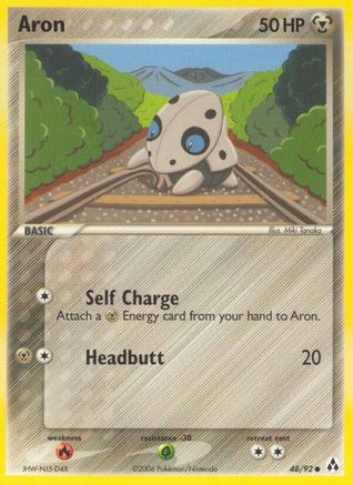Aron 48/92 - Legend Maker Reverse Holofoil - Poke-Collect