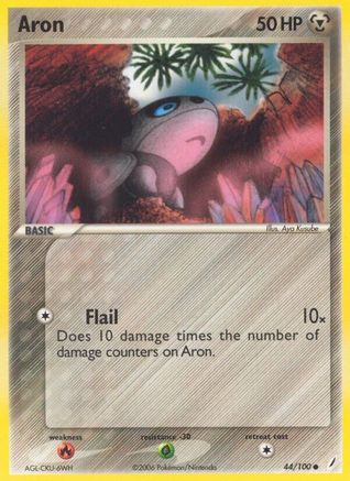 Aron 44/100 - Crystal Guardians Reverse Holofoil - Poke-Collect