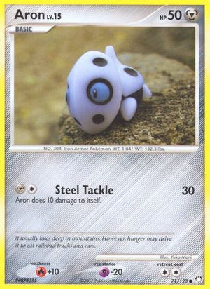 Aron 71/123 - Mysterious Treasures Reverse Holofoil - Poke-Collect
