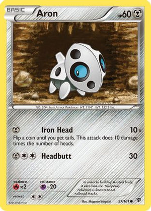 Aron 57/101 - Plasma Blast Reverse Holofoil - Poke-Collect