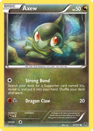 Axew 67/101 - Plasma Blast Reverse Holofoil - Poke-Collect