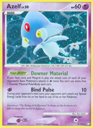 Azelf 4/123 - Mysterious Treasures Reverse Holofoil - Poke-Collect