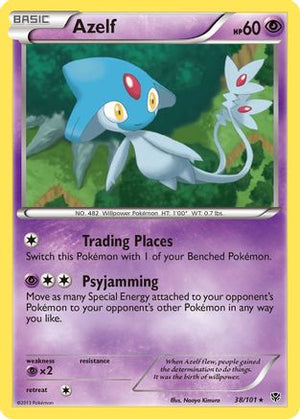 Azelf 38/101 - Plasma Blast Reverse Holofoil - Poke-Collect