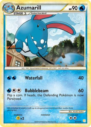 Azumarill 2/123 - HeartGold & SoulSilver Reverse Holofoil - Poke-Collect