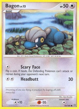 Bagon 53/100 - Stormfront Reverse Holofoil - Poke-Collect
