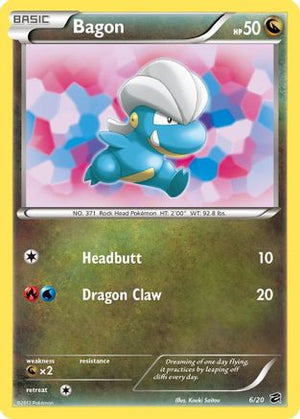 Bagon 6/20 - Dragon Vault Holofoil - Poke-Collect