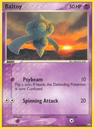 Baltoy 44/108 - Power Keepers Reverse Holofoil