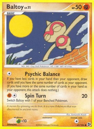 Baltoy 60/106 - Great Encounters Reverse Holofoil - Poke-Collect