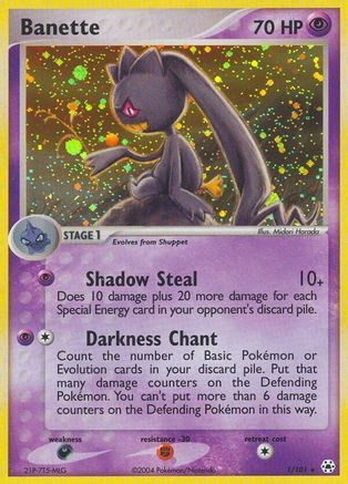 Banette 1/101 - Hidden Legends Reverse Holofoil - Poke-Collect