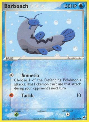 Barboach 54/107 - Deoxys Reverse Holofoil - Poke-Collect