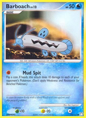 Barboach 72/123 - Mysterious Treasures Reverse Holofoil - Poke-Collect