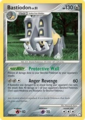 Bastiodon - 21/123 (DP Mysterious Treasures) 21 - Deck Exclusives Holofoil - Poke-Collect