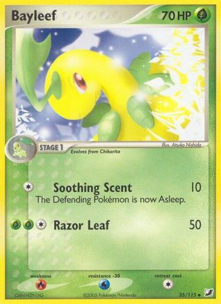 Bayleef 35/115 - Unseen Forces Reverse Holofoil - Poke-Collect