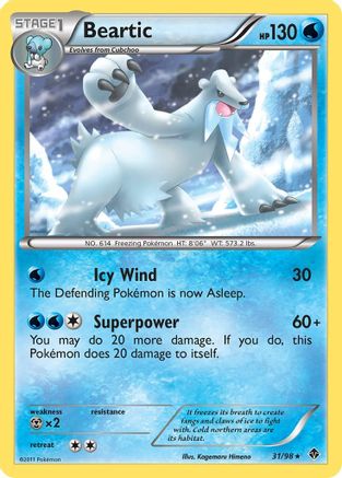 Beartic (31) 31/98 - Emerging Powers Reverse Holofoil - Poke-Collect