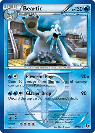 Beartic (Team Plasma) 41/135 - Plasma Storm Reverse Holofoil - Poke-Collect