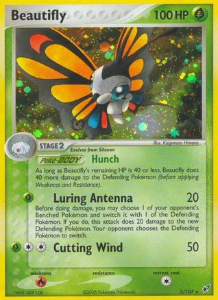 Beautifly 2/107 - Deoxys Holofoil - Poke-Collect