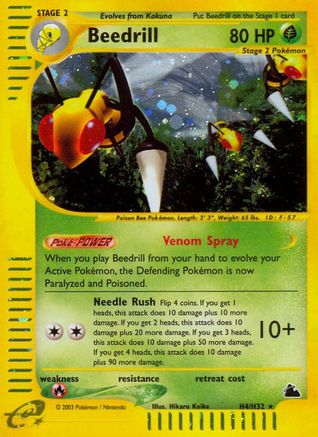 Beedrill (H4) H4/144 - Skyridge Holofoil - Poke-Collect