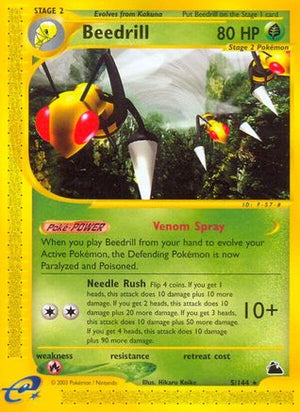 Beedrill 5/144 - Skyridge Reverse Holofoil